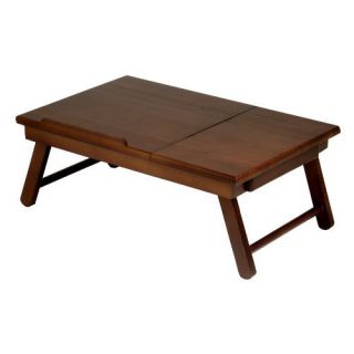 Winsome Wood Alden Lap Desk Flip Top with Drawer Foldable Legs New