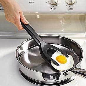 Easy grip grab and flip spatula tongs dishwasher safe great for