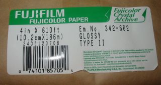  Crystal Archive II Glossy Paper 4x 610 2 Rolls Fujifilm