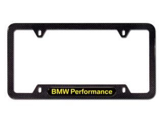 BMW Performance Carbon Fiber License Plate Frame Ed