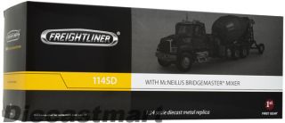 First Gear 1 34 10 3957 Freightliner 114SD Mcneilus Bridgemaster Mixer