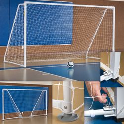 Portable Foldable Indoor Soccer Goal with Non marking Floor Pads