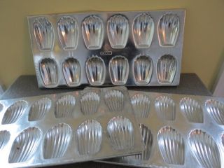 Madeleine Shell Shaped French Cake Baking Molds Made In France Set of