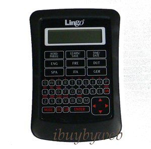 Lingo TR6 Global 6 Language Electronic Translator New