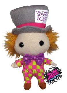 alice in wonderland mad hatter 7 plush doll toy new