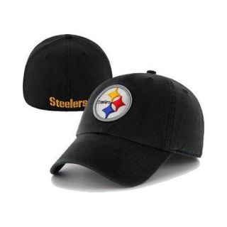 Pittsburgh Steelers 47 Brand Black Fitted Franchise Slouch Hat Cap