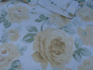 Simply Shabby Chic Floris Floral Yellow Roses King Duvet w/ 2 King