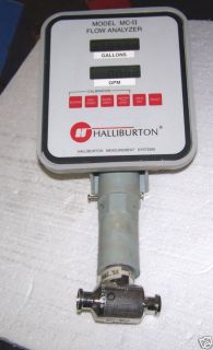 Halliburton MC II Flow Analyzer w Turbine Flow Meter