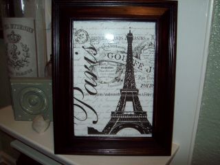 Paris Decor Decorative 5x7 Picture Frame Eiffel Tower Gouffe French