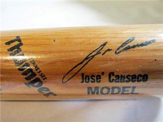 Jose Canseco Worth Tennessee Thumper Baseball Bat