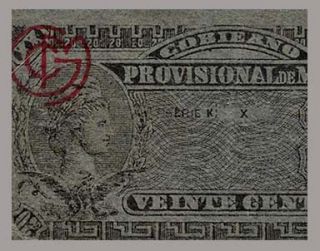 20 CENTAVOS Banknote MEXICO REVOLUTION   1914   AZTEC Calendar   Pick