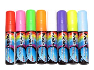 15mm 8pcs Highlighter Fluorescent Liquid Chalk Marker Pen for LED