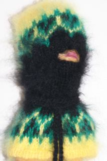 Fuzzy Mohair Extra Hairy Sweater Balaclava