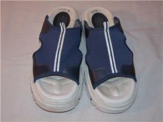 Skechers Gtech Blue White Comfort Walking Sport Sandals 9 39 Great