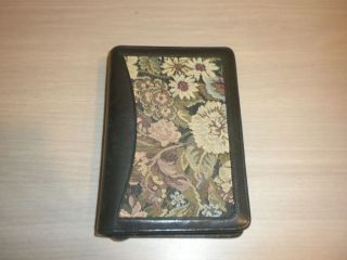 Franklin Covey 6 Ring Day Timer Planner Cover Tapestry Leather Cover