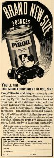 1938 Ad Pyroil Co Oil Lubricant Products La Crosse Wi Original