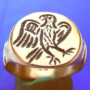 CV Roman Bronze Ring Amazing Legionary Eagle Size 11 1 4 Best Detail