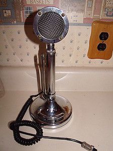  Vintage Astatic Silver Eagle Lollipop Microphone
