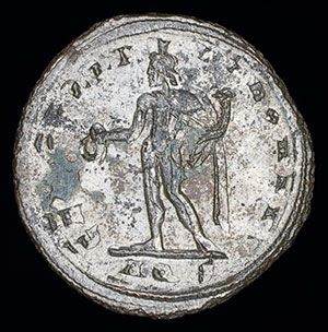 Roman Galerius AE Bronze Follis Coin 305 11AD Aquileia