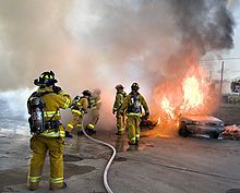 franktown firefighters during an exercise
