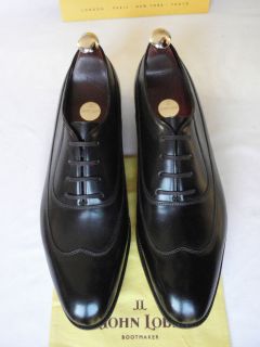 John Lobb VINTAGE 2009 Gamay Moonlight Calf Leather Lace Up Shoes UK 9