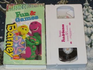 Barneys Fun Games Actimates VHS Video Tape Free U s Shipping Baby Bop