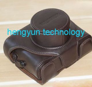Leather Camera Case Bag for Fujifilm Fuji x10 LC x10 FinePix Dark