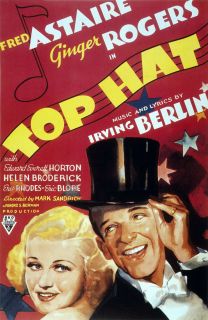 Fred Astaire Ginger Rogers in Top Hat 24x36 Classic Movie Poster