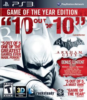 Batman Arkham City Game of The Year Edition PS3 GOTY 2012 Genuine Game