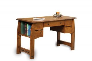  Writing Desk Library Table Solid Wood Office Furniture Bookcase