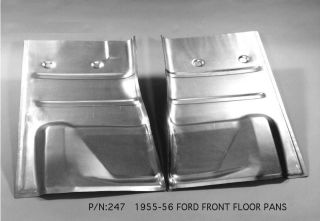 Ford Front Floor Pan Right 55 56 1955 1956