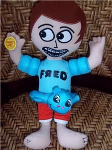 FRED FIGGLEHORN Plush Doll Toy Talking ~ Swimming Tube Blue Shirt