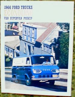 1966 Ford Econoline Van Truck Brochure Catalog 66