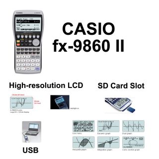 Original Casio FX9860G II SD Graphing Calculator FX 9860G II SD