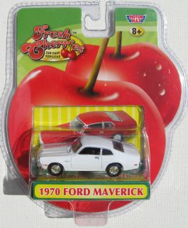 1970 Ford Maverick White with Rubber Tires Motor Max