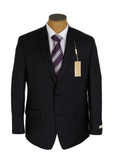 New Mens Michael Kors Navy Blue Pinstripe Wool Suit
