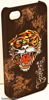 New iPhone 4 4S Cell Phone Case Ed Hardy Tiger with Dragons Colorful