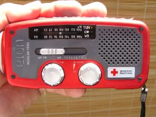 Eton American Red Cross Emergency Radio with Solar and Crank Power