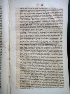 1830 Antique Exchange of Land or Removal of Indians in Any State or
