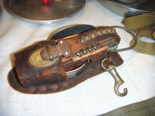 Old Vintage Boy Scout Items Mess Kit Knife