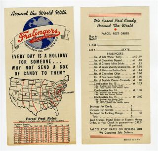  Salt Water Taffy Brochure Order Forms 1930s Atlantic City