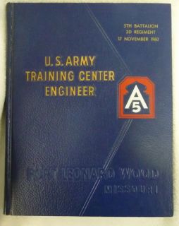 1960 US Army Fort Leonard Wood Training Class Yearbook