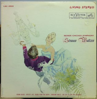 Living Stereo WD Tas List FRITZ REINER strauss waltzes LP VG+ LSC 2500