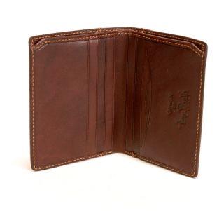  Italian Leather Prima Americano Front Pocket Credit Card Wallet New