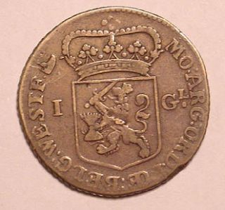 Netherlands West Friesland 1762 Silver Guilden Fine