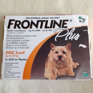 Merial Frontline Plus 3 Pack For Dogs Under 22 lb