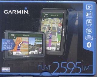Garmin Nuvi 2595 LMT Portable GPS Navigator BRAND NEW 010 01002 01