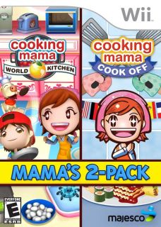 Cooking Mamas 2 Pack Nintendo Wii w World Kitchen Cook Off New SEALED