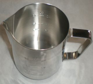 Pitcher Measuring Frothing 32oz Graduated Stainless SPECFG124