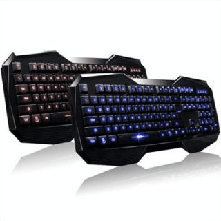  Wired Professional Cool Backlight Gaming Keyboard   Red or Blue Light